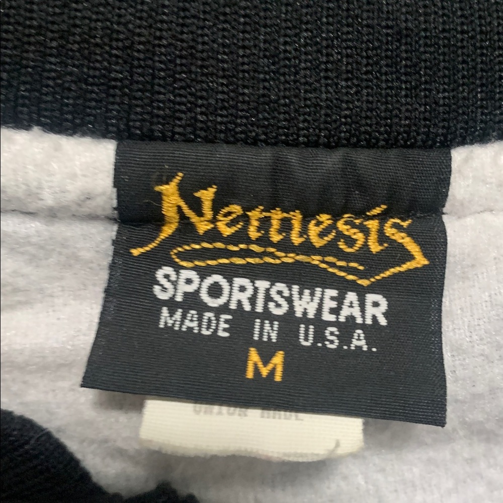 Vintage Nemesis Eagle Embroidery Black Bomber Jacket - Picture 5 of 8